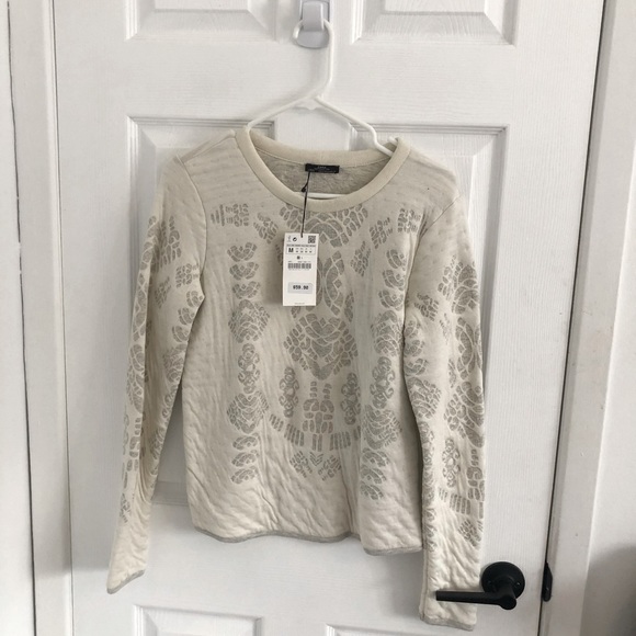 Medium Zara Quilted Sweatshirt - Picture 1 of 6